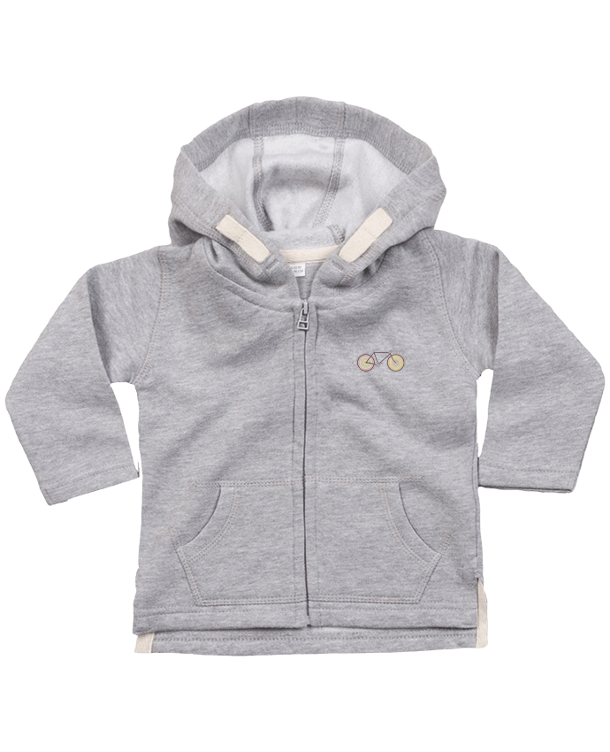 Hoddie with zip for baby Velocolor by Florent Bodart