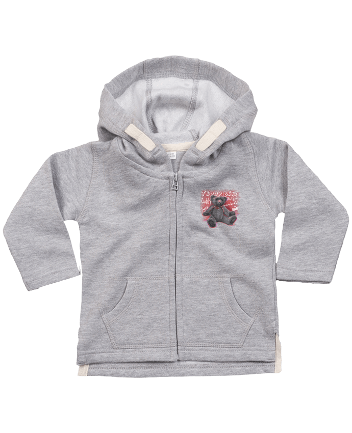 Hoddie with zip for baby Teddy Bear by MaZa