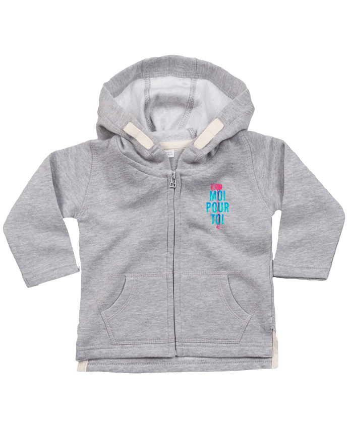 Hoddie with zip for baby Moi Pour Toi by Promis
