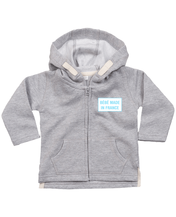 Hoddie with zip for baby Bébé made in france by tunetoo