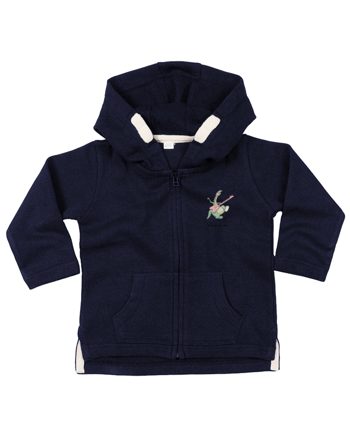 Hoddie with zip for baby BORN IN THE 80's by La Paloma