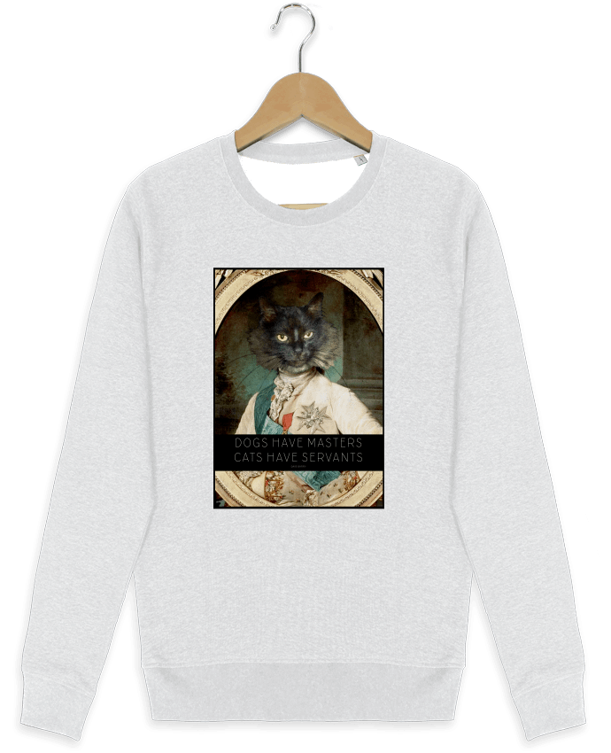 Sweat-shirt Stanley stella modèle seeks King Cat by Tchernobayle