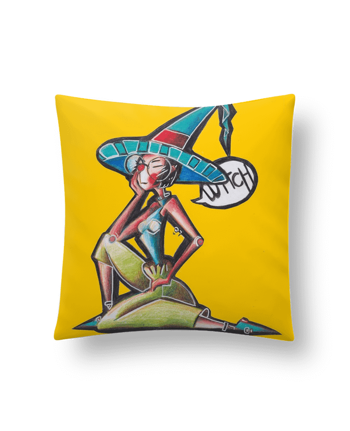 Cushion synthetic soft 45 x 45 cm Little witch 2 by Lo-de-pluie