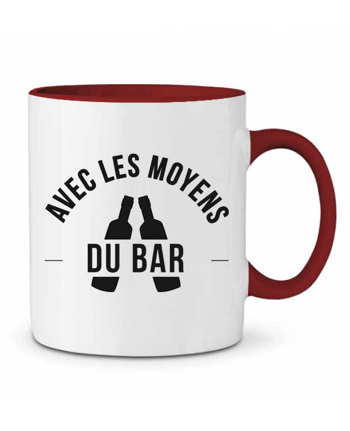 Mug bicolore Avec les moyens du bar Ruuud