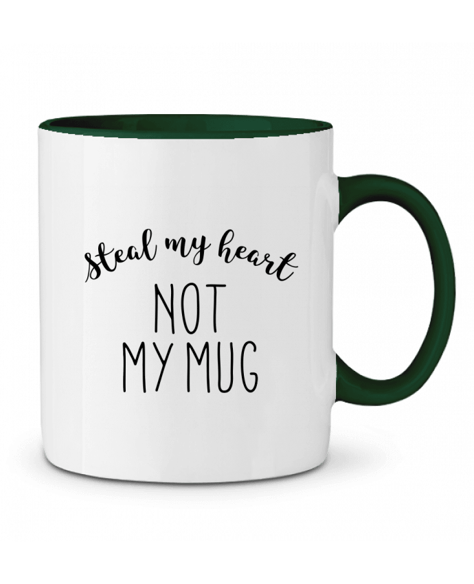 Two-tone Ceramic Mug Steal my heart lettres RachelHdd
