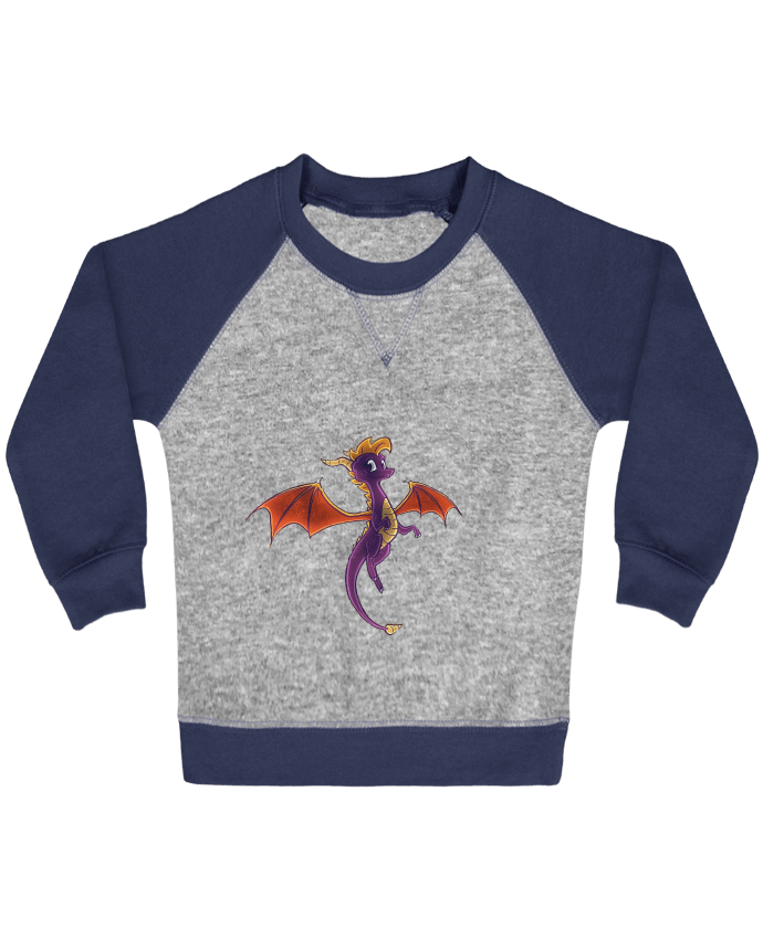 Sweat bébé manches contrastée Spyro Officiel par Spyro