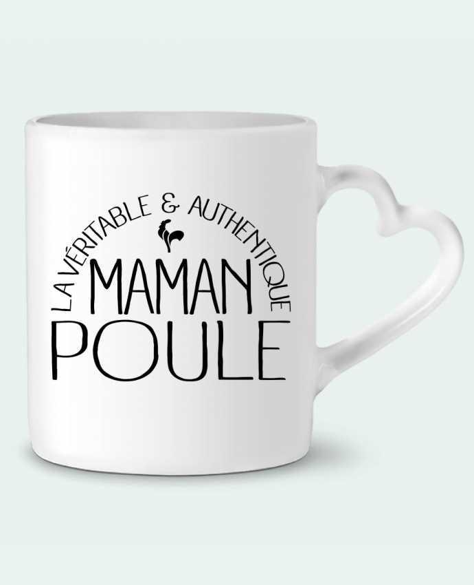 Mug Heart Maman Poule by Freeyourshirt.com