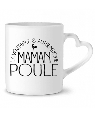 Mug coeur Maman Poule par Freeyourshirt.com