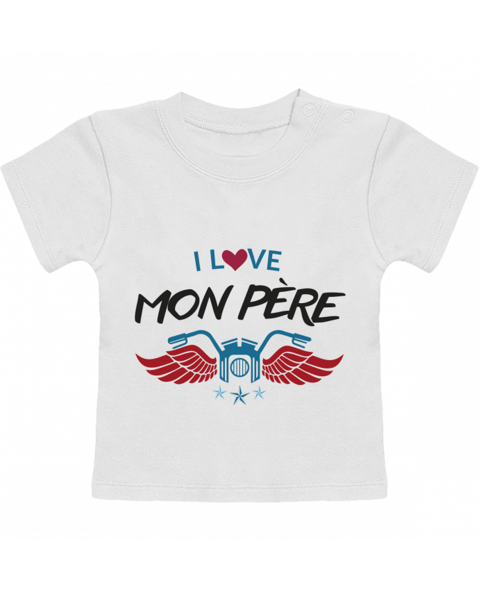T-shirt bébé LOVE PAPA manches courtes du designer IDÉ'IN