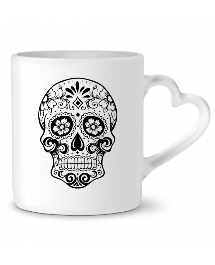 Taza Corazón Tête de Mort por Freeyourshirt.com