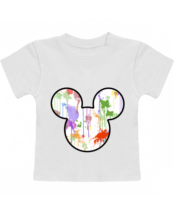 T-Shirt Baby Short Sleeve Mickey éclaboussures manches courtes du designer Tasca