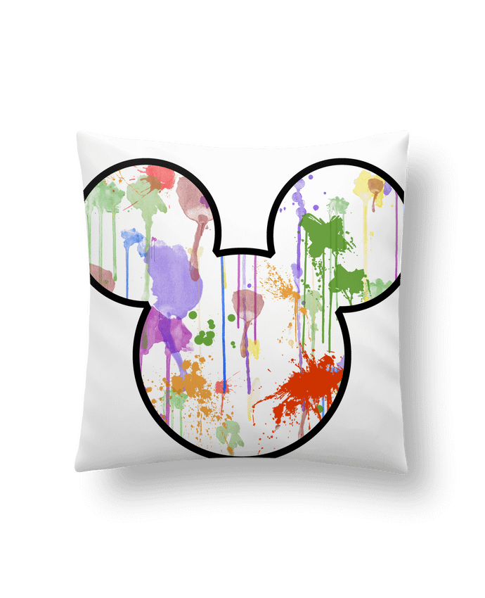 Cushion synthetic soft 45 x 45 cm Mickey éclaboussures by Tasca