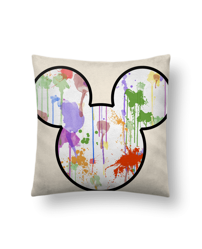 Cushion suede touch 45 x 45 cm Mickey éclaboussures by Tasca