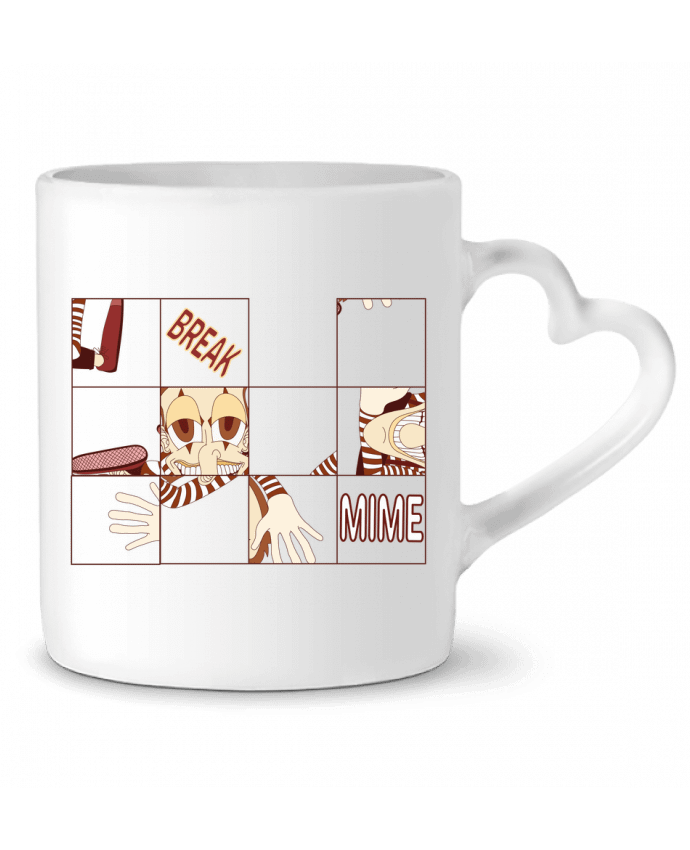 Mug coeur BREAK MIME par Santiaguen