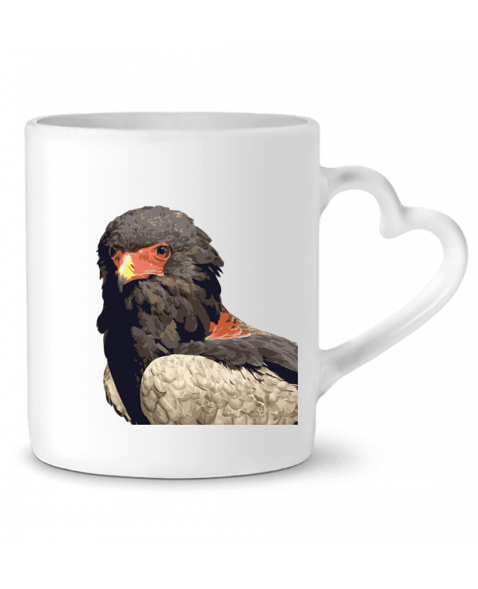 Mug coeur Bateleur des Savanes par ZoiseauX