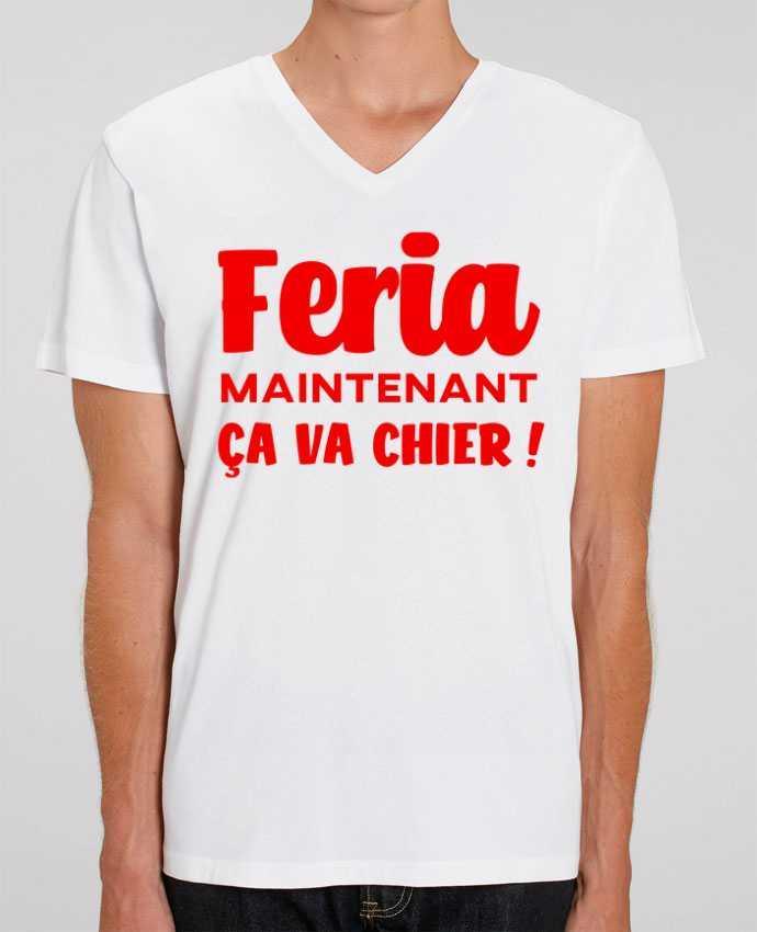 Camiseta Hombre Cuello V Stanley PRESENTER Feria maintenant ça va chier por Mr Youpla