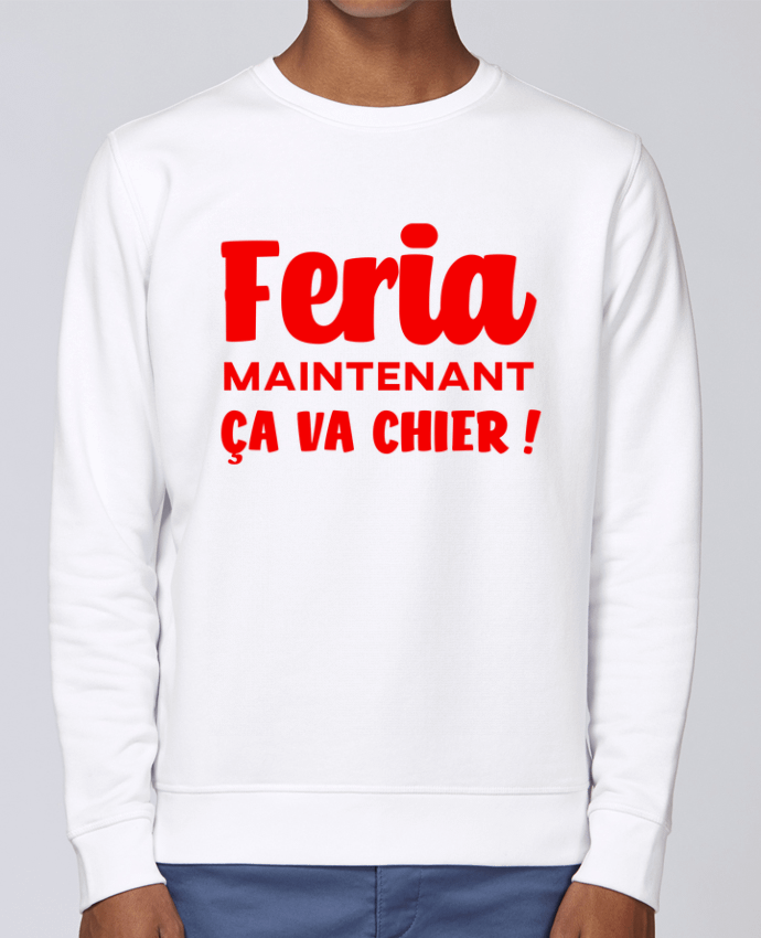 Unisex Sweatshirt Crewneck Medium Fit Rise Feria maintenant ça va chier by Mr Youpla