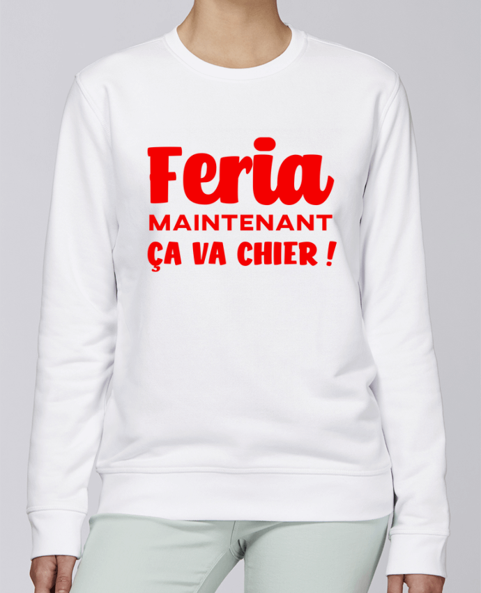 Unisex Sweatshirt Crewneck Medium Fit Rise Feria maintenant ça va chier by Mr Youpla