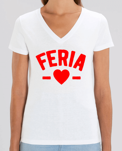 Tee-shirt femme Feria coeur Culture Férias Par  Mr Youpla
