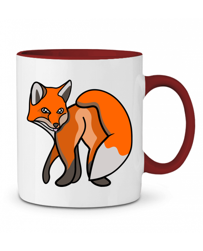 Mug bicolore Fesse Fox Zachane