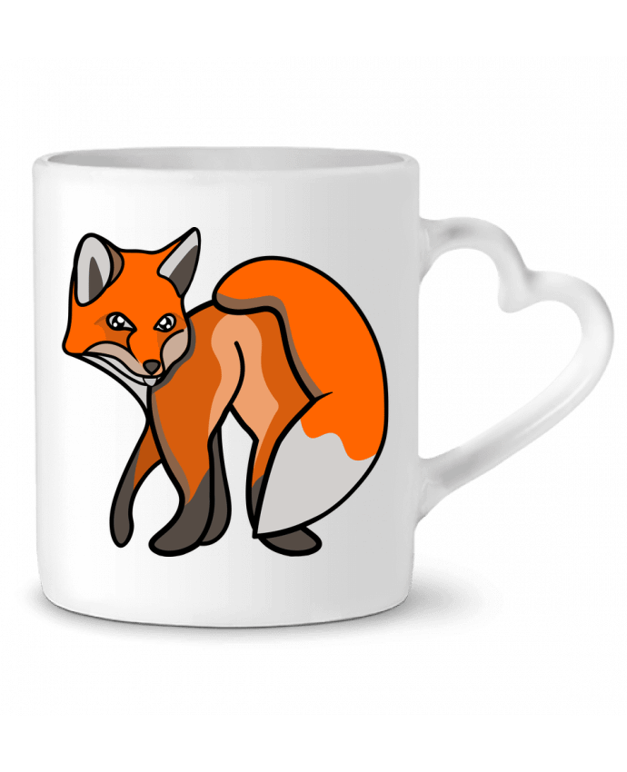 Mug coeur Fesse Fox par Zachane