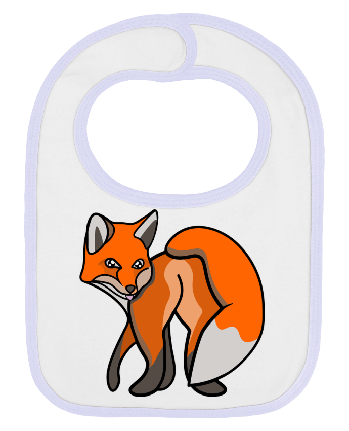 Bavoir bébé uni Fesse Fox par Zachane