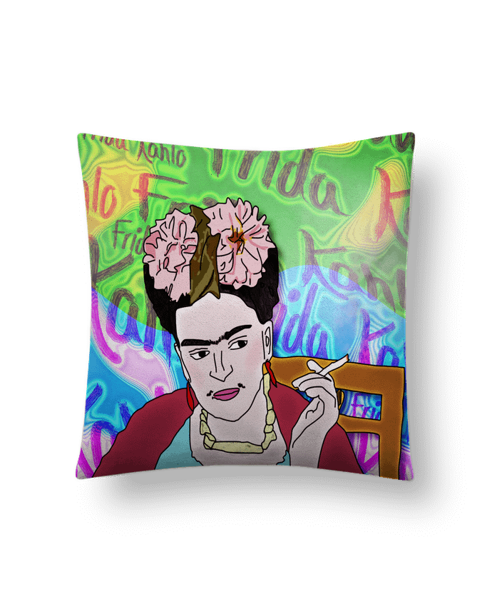 Coussin suédine Frida Grown par ViriDesign
