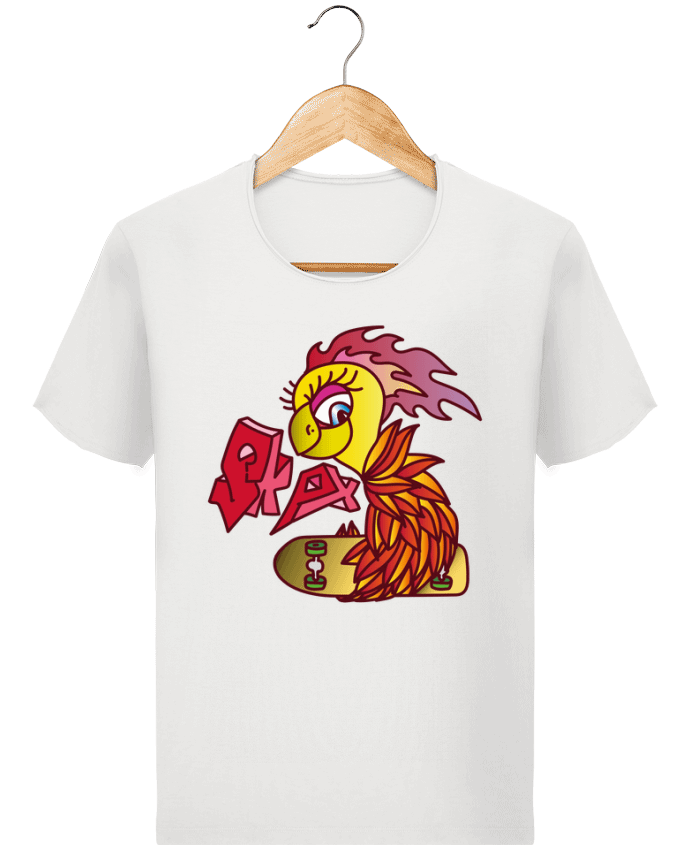  T-shirt Homme vintage SKATING PHOENIX par Santiaguen