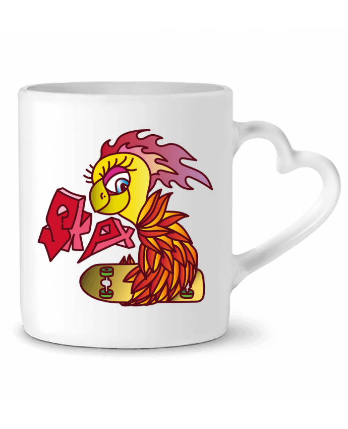 Mug coeur SKATING PHOENIX par Santiaguen