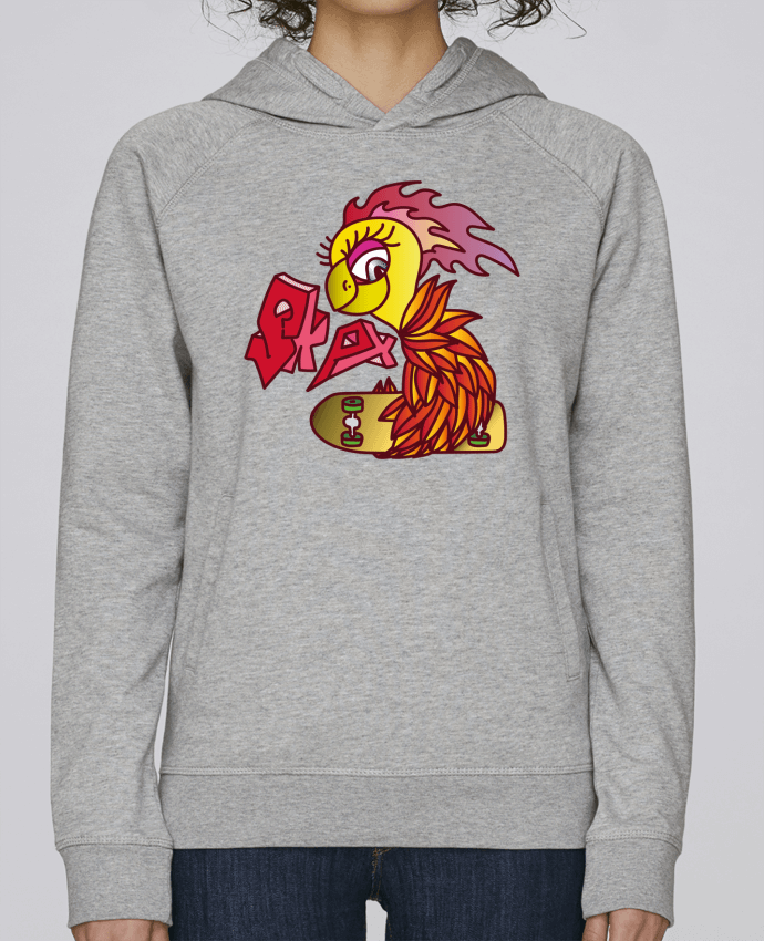 Sweat capuche femme SKATING PHOENIX par Santiaguen