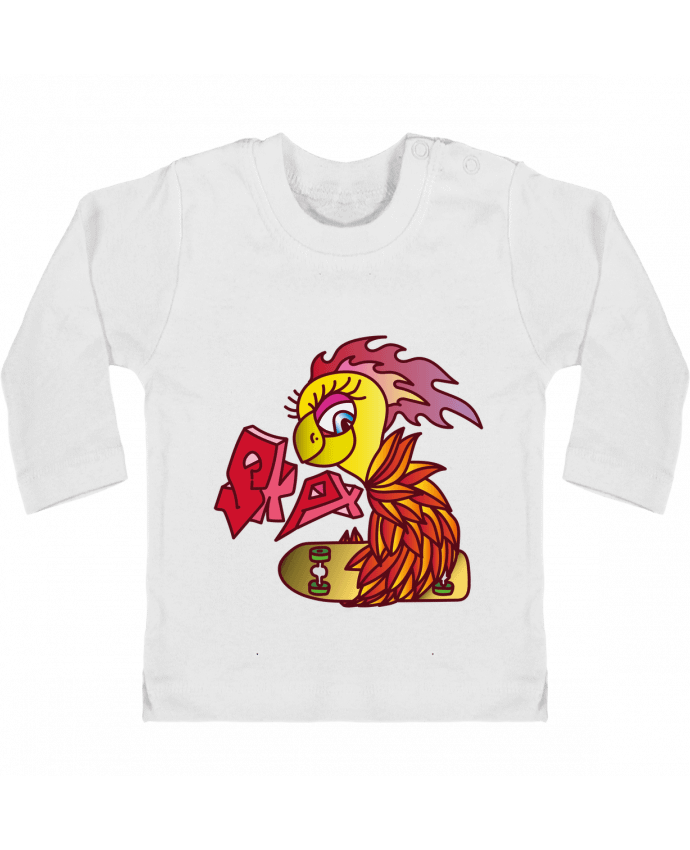 T-shirt bébé SKATING PHOENIX manches longues du designer Santiaguen