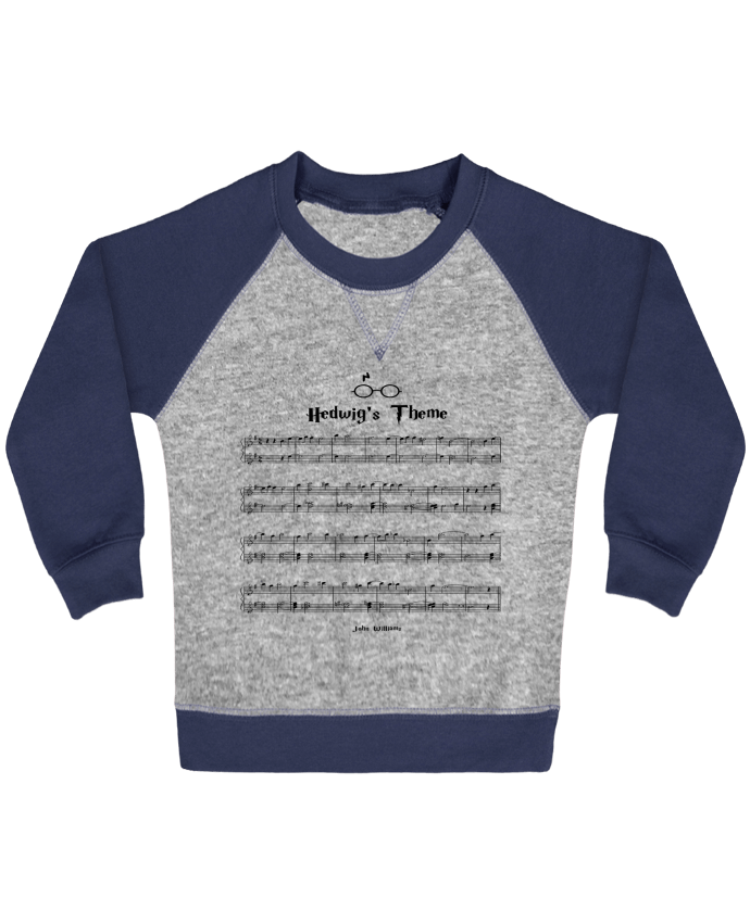 Sweat bébé manches contrastée Thème Harry Potter par Lazy Zizi