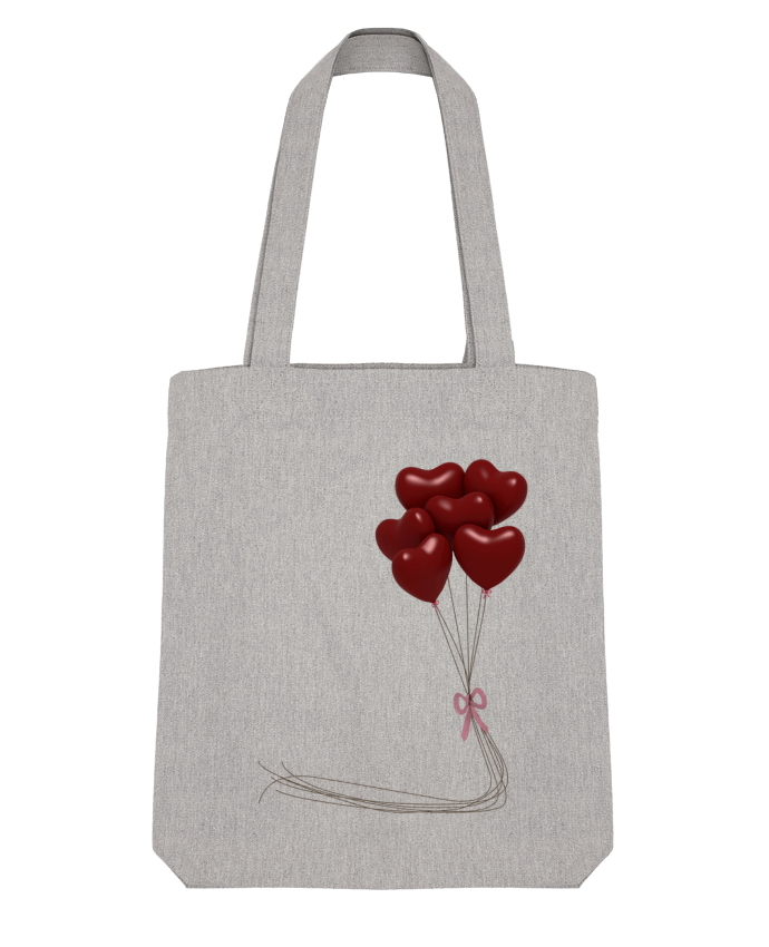 Tote Bag Stanley Stella ballons cœurs par JustFree 