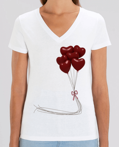 Tee-shirt femme ballons cœurs Par  JustFree