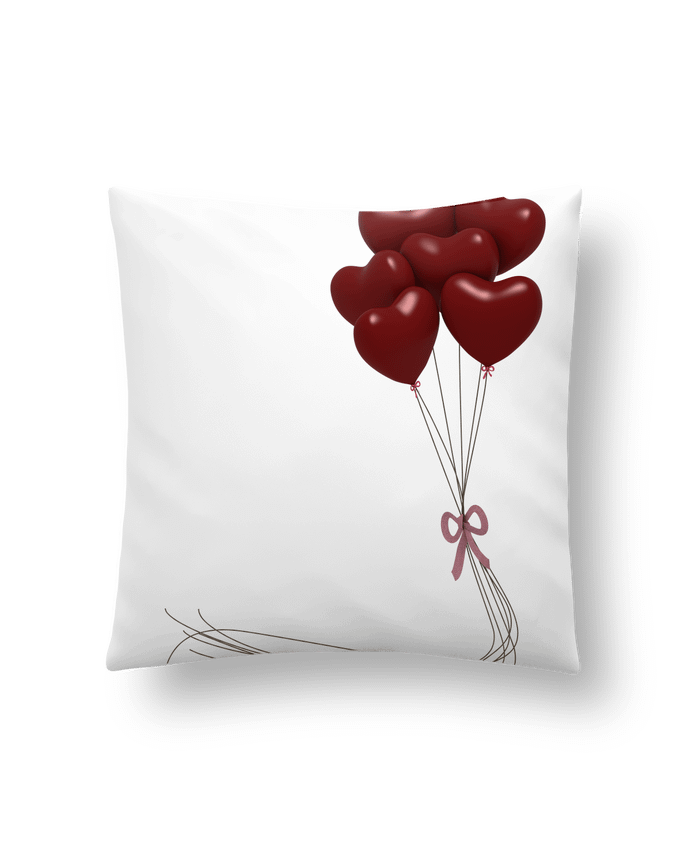 Coussin ballons cœurs par JustFree