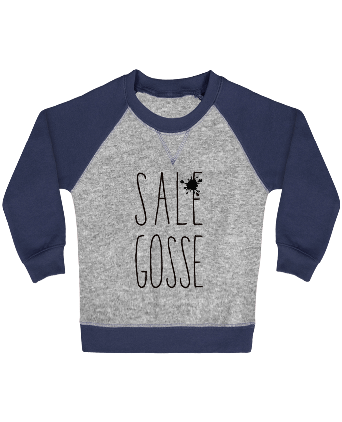 Sweat bébé manches contrastée Sale Gosse par Freeyourshirt.com