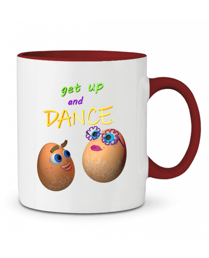 Mug bicolore get up and dance JustFree