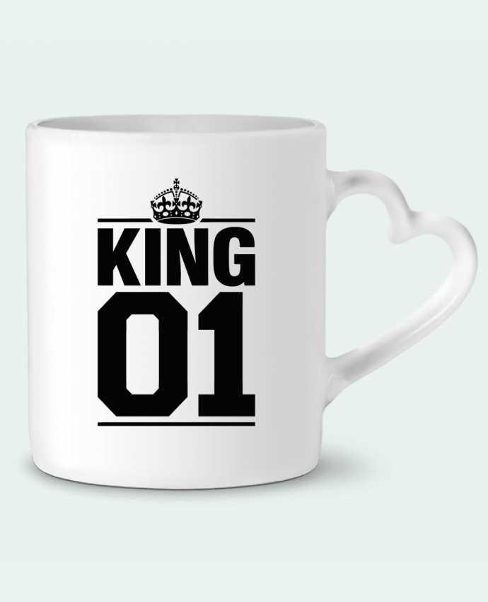 Mug Heart King 01 by Freeyourshirt.com