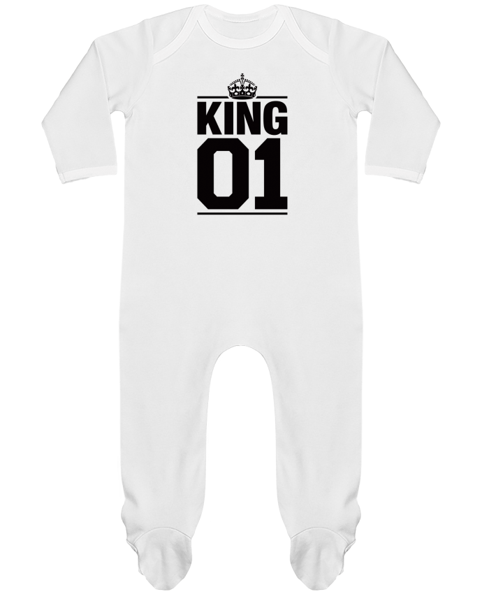 Pijama Bebé Manga Larga Contraste King 01 por Freeyourshirt.com