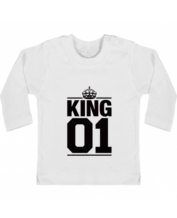 T-shirt bébé King 01 manches longues du designer Freeyourshirt.com