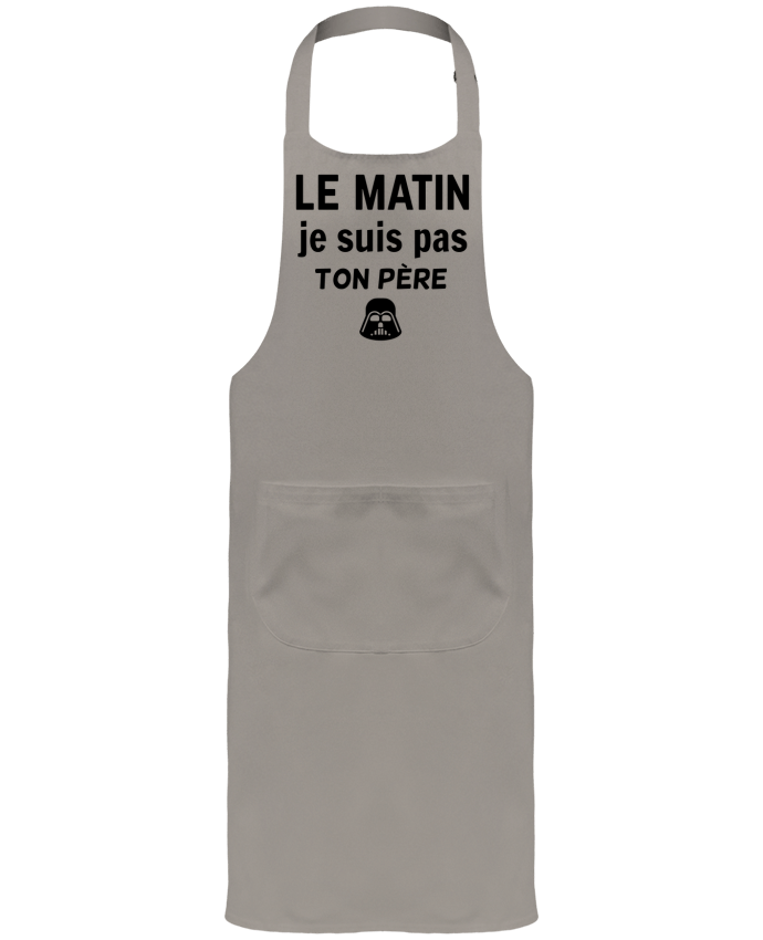 Tablier avec poches le matin je suis pas ton père par dessin-art