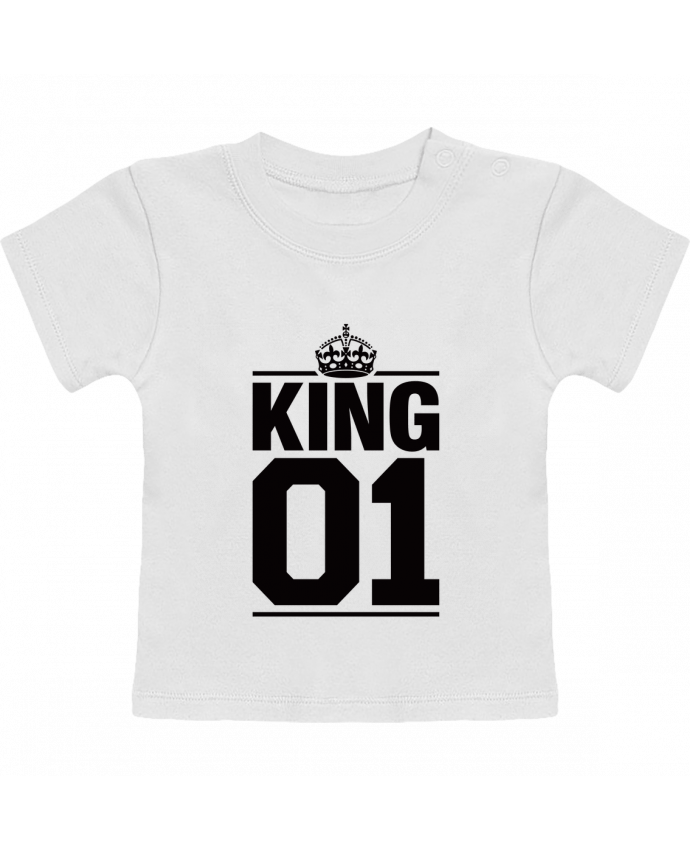 T-shirt bébé King 01 manches courtes du designer Freeyourshirt.com