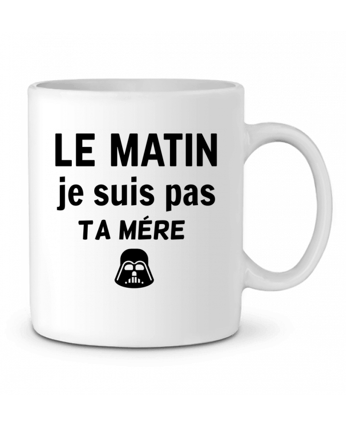 Mug  le matin je suis pas ta mère par dessin-art