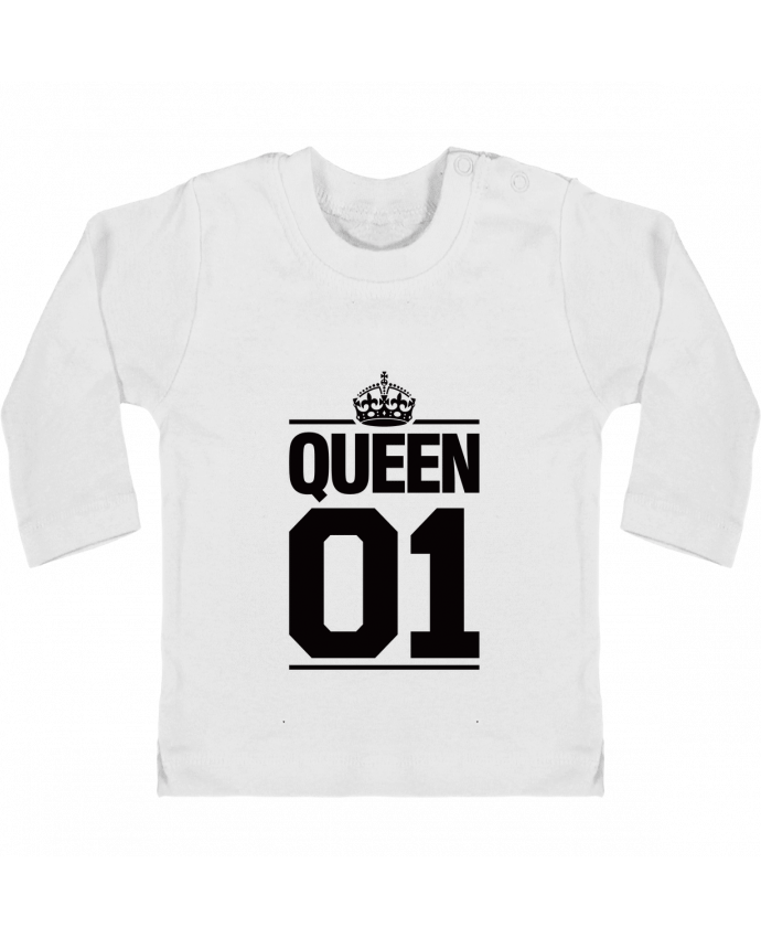 T-shirt bébé Queen 01 manches longues du designer Freeyourshirt.com