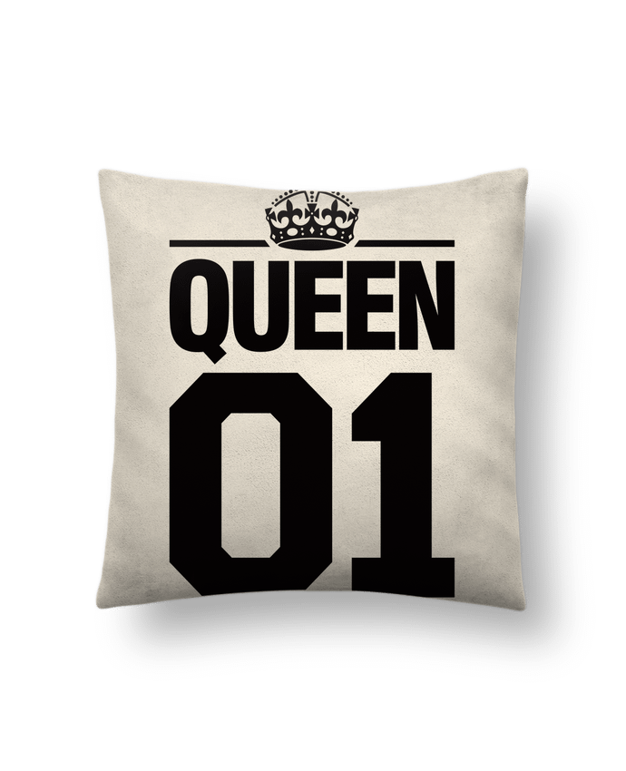 Coussin suédine Queen 01 par Freeyourshirt.com