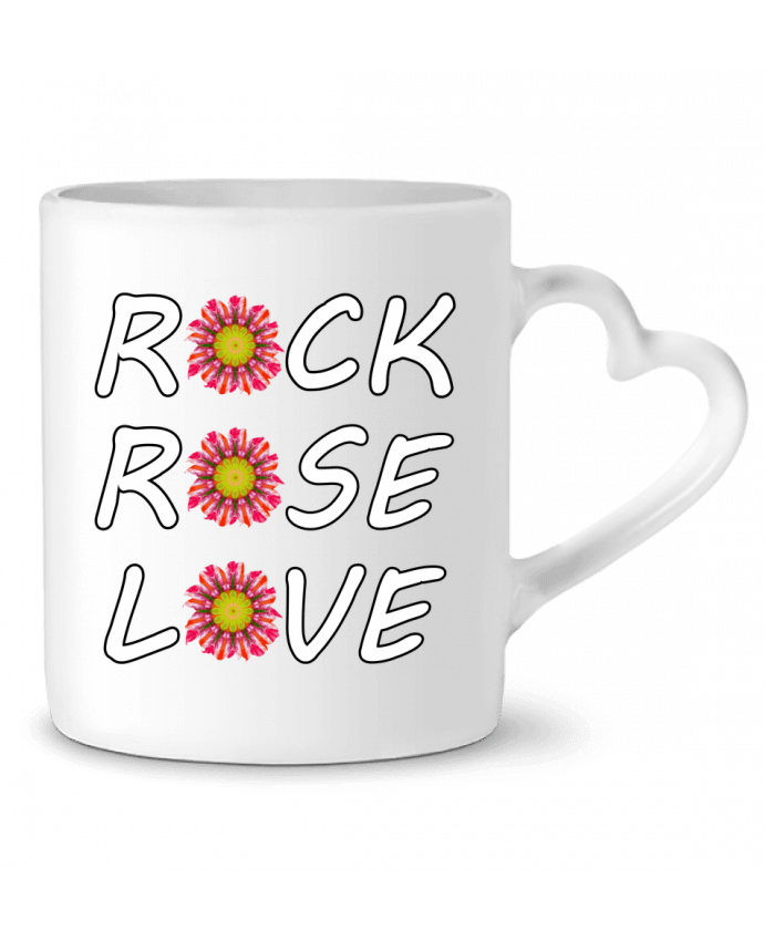 Mug coeur Rock Rose Love par LV-CREATOR