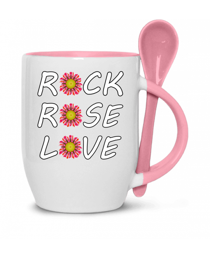  Tasse cuillère Rock Rose Love par LV-CREATOR