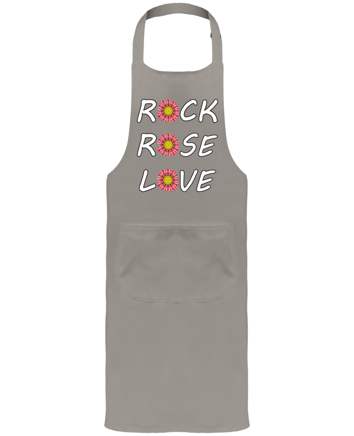 Tablier avec poches Rock Rose Love par LV-CREATOR