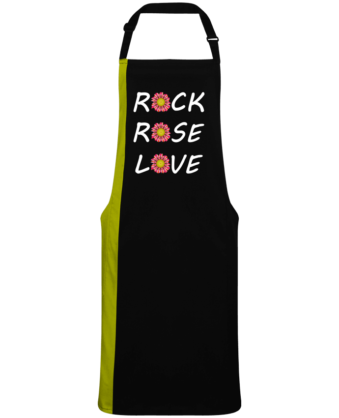 Tablier bicolore Rock Rose Love par  LV-CREATOR