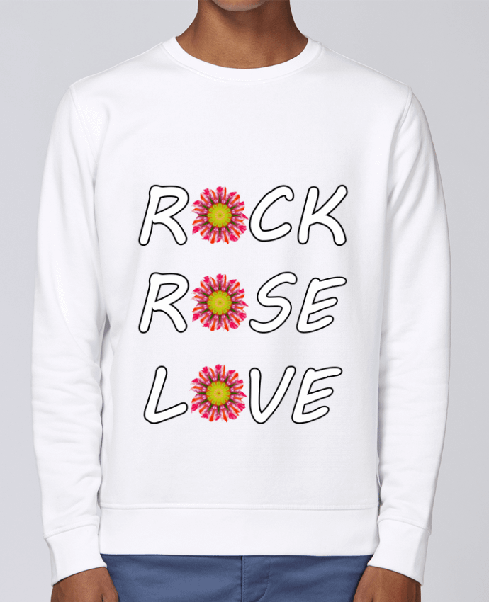 Sweatshirt Rock Rose Love par LV-CREATOR